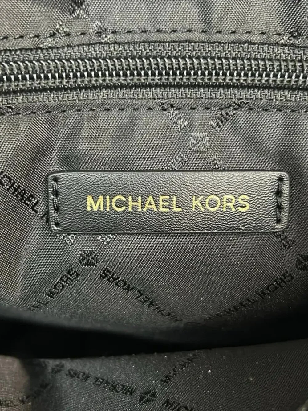 MICHAEL KORS Hamilton Medium Satchel 35T1GHMS2L Black Leather Tote Bag